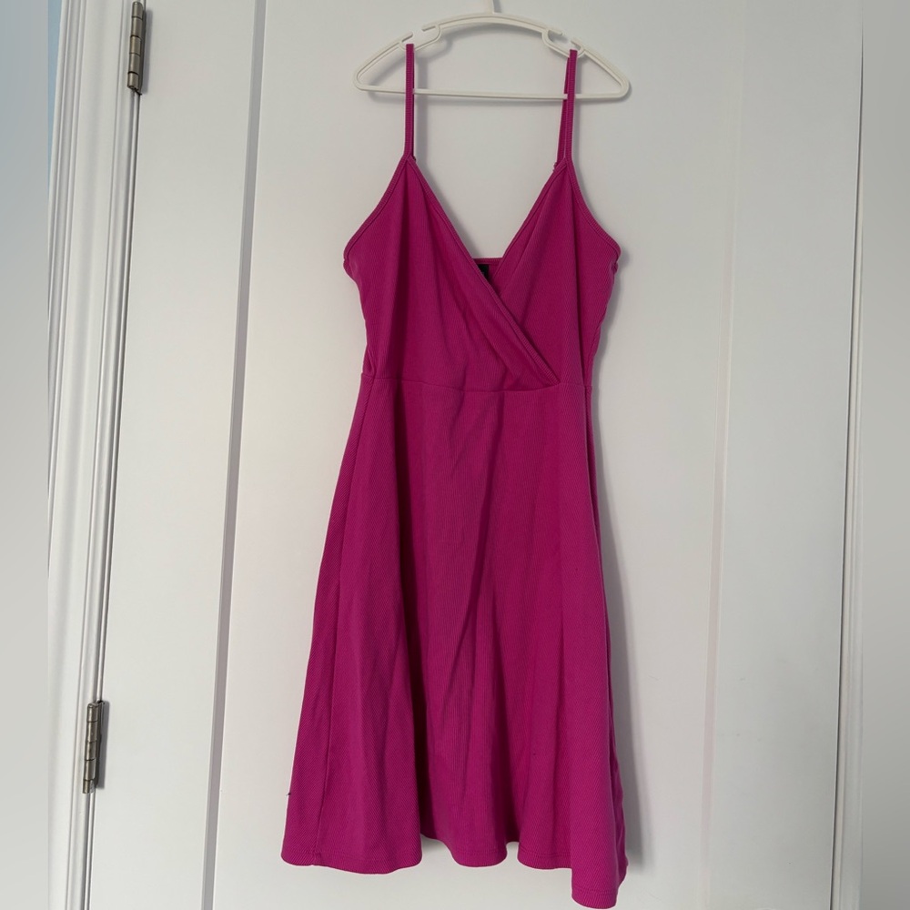 Target Pink Midi Wrap Sundress